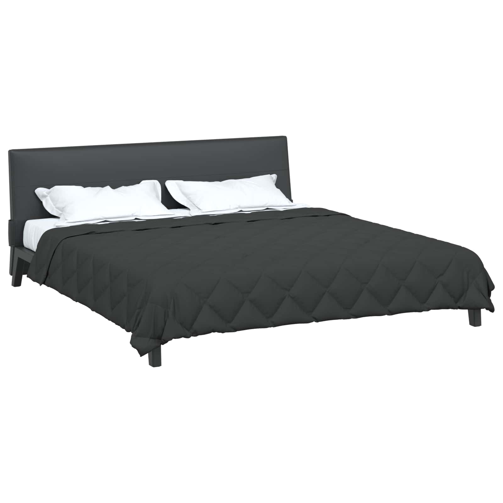 vidaXL Full Year Duvet Anthracite 240 x 260 cm Microfiber 3