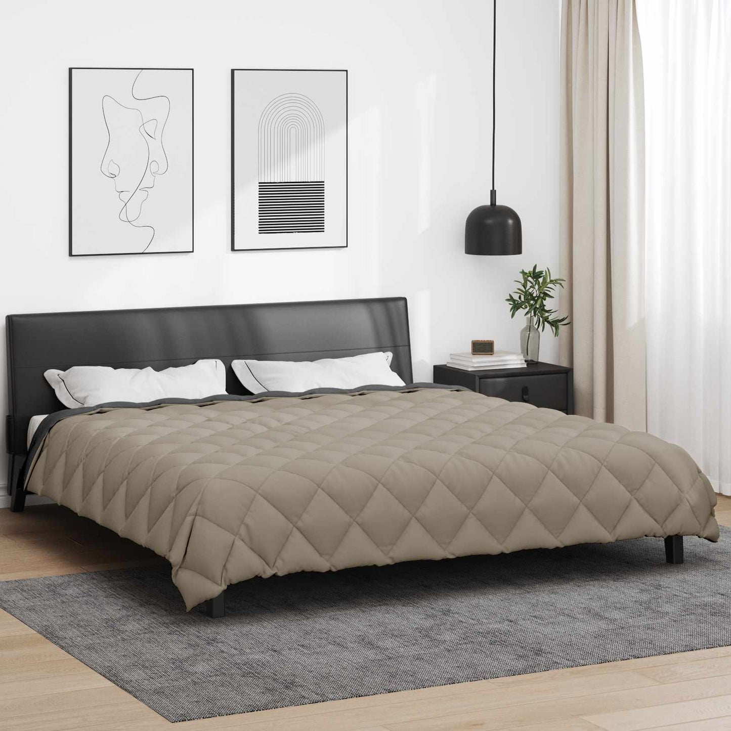 vidaXL Winter Duvet 240 x 260 cm 450 gsm Microfiber (100% Polyester) 4