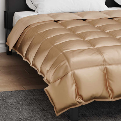 vidaXL Winter Duvet 220 x 260 cm 450 gsm Gold 4