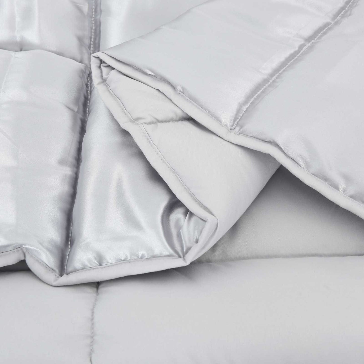 vidaXL Winter Duvet 220 x 240 cm 450 gsm Silver 5