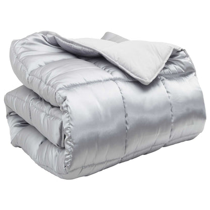 vidaXL Winter Duvet 220 x 240 cm 450 gsm Silver 2