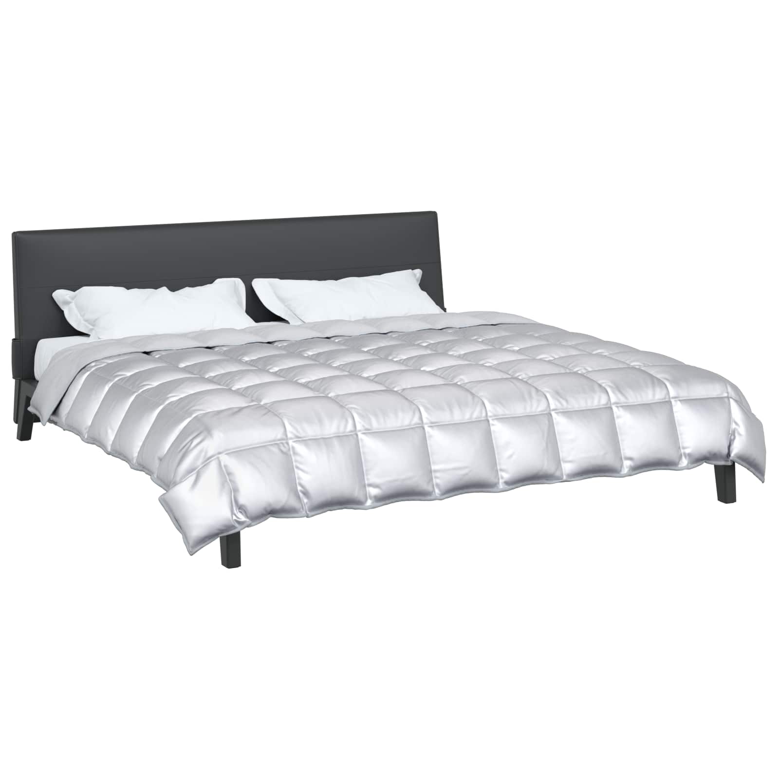 vidaXL Winter Duvet 240 x 260 cm 450 gsm Silver 3