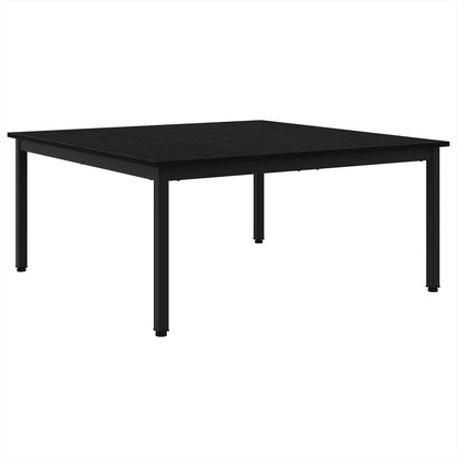 vidaXL Coffee Table Black Oak 100 x 100 x 45 cm Engineered Wood 2