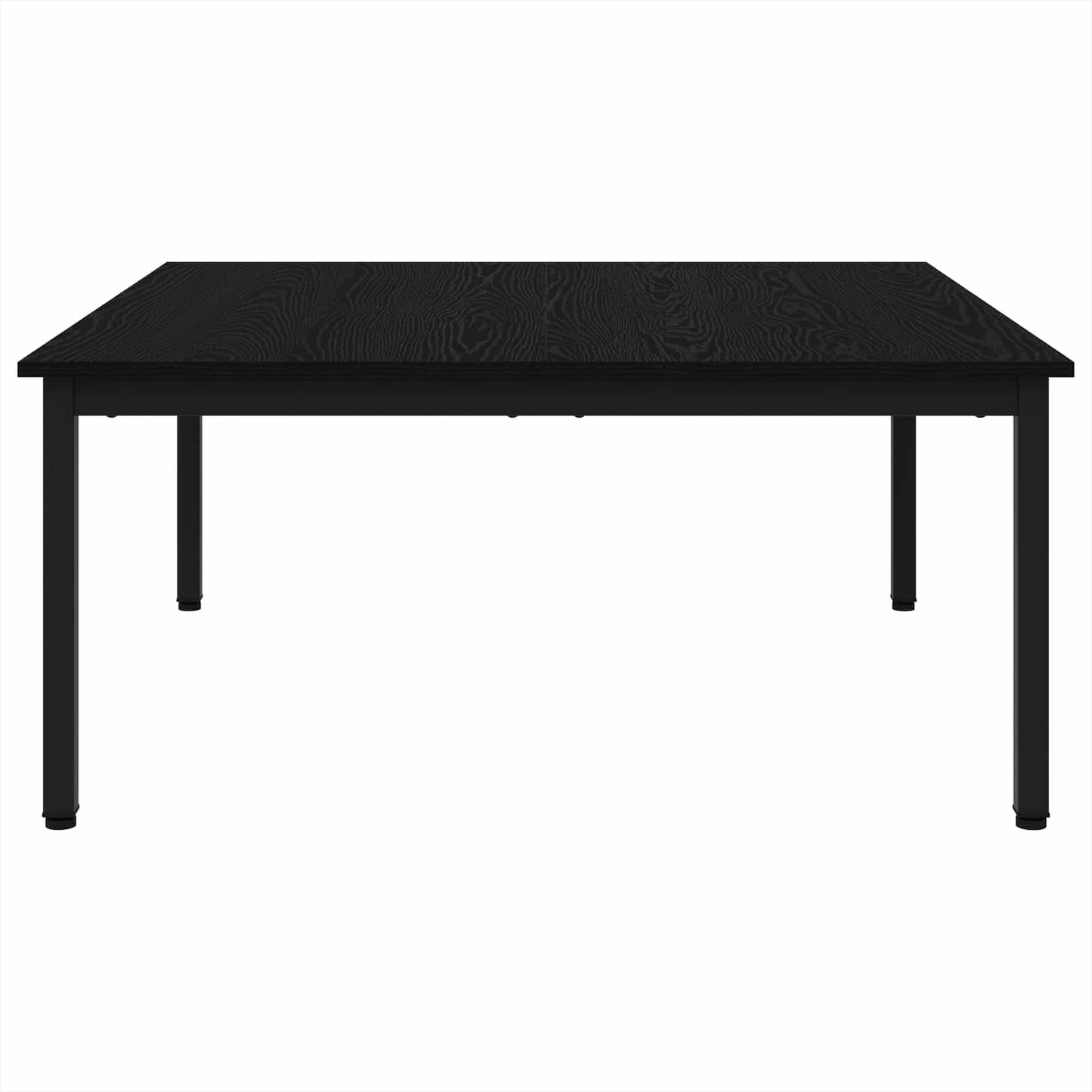 vidaXL Coffee Table Black Oak 100 x 100 x 45 cm Engineered Wood 5