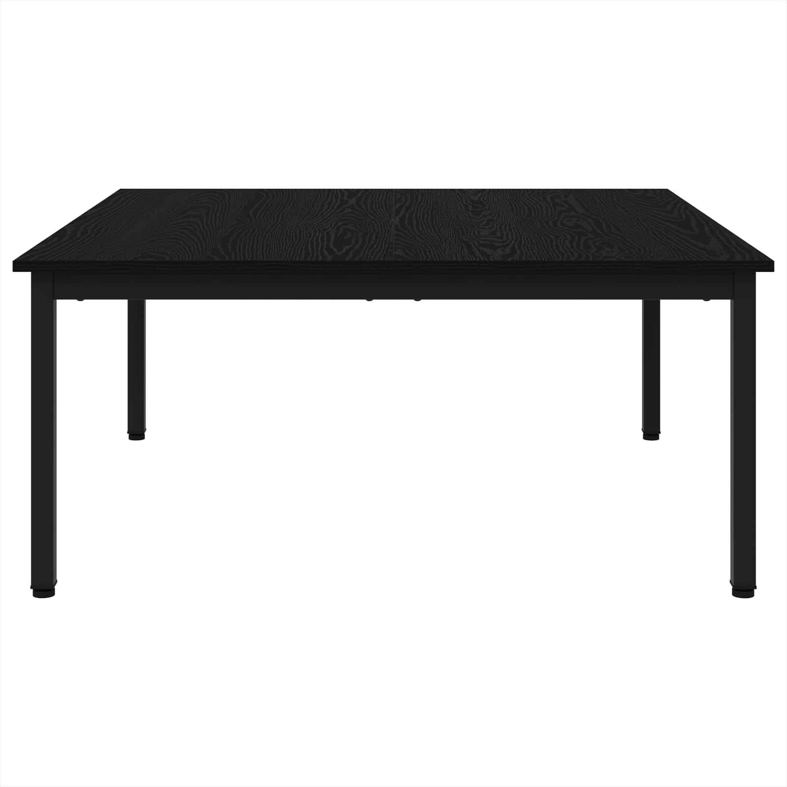 vidaXL Coffee Table Black Oak 100 x 100 x 45 cm Engineered Wood 5