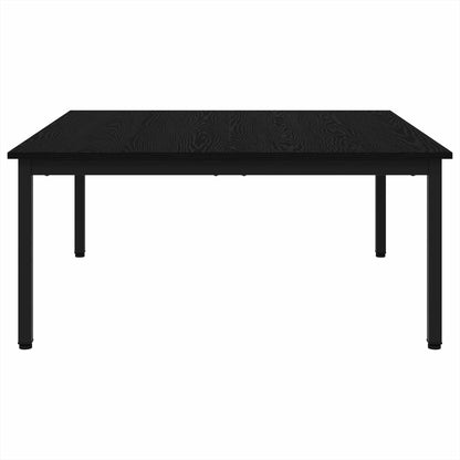 vidaXL Coffee Table Black Oak 100 x 100 x 45 cm Engineered Wood 5