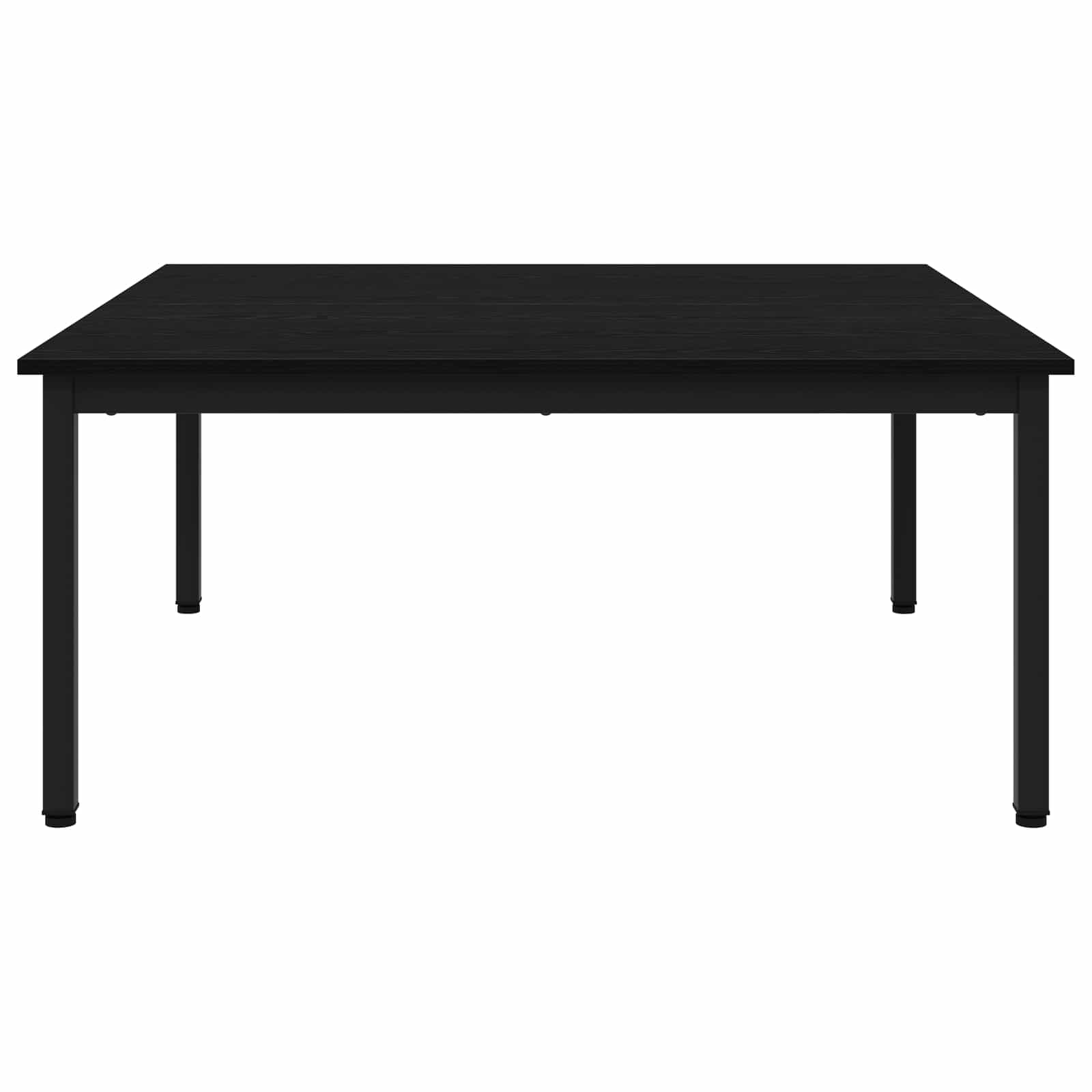 vidaXL Coffee Table Black Oak 100 x 100 x 45 cm Engineered Wood 6