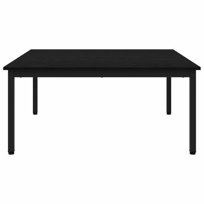 vidaXL Coffee Table Black Oak 100 x 100 x 45 cm Engineered Wood 6