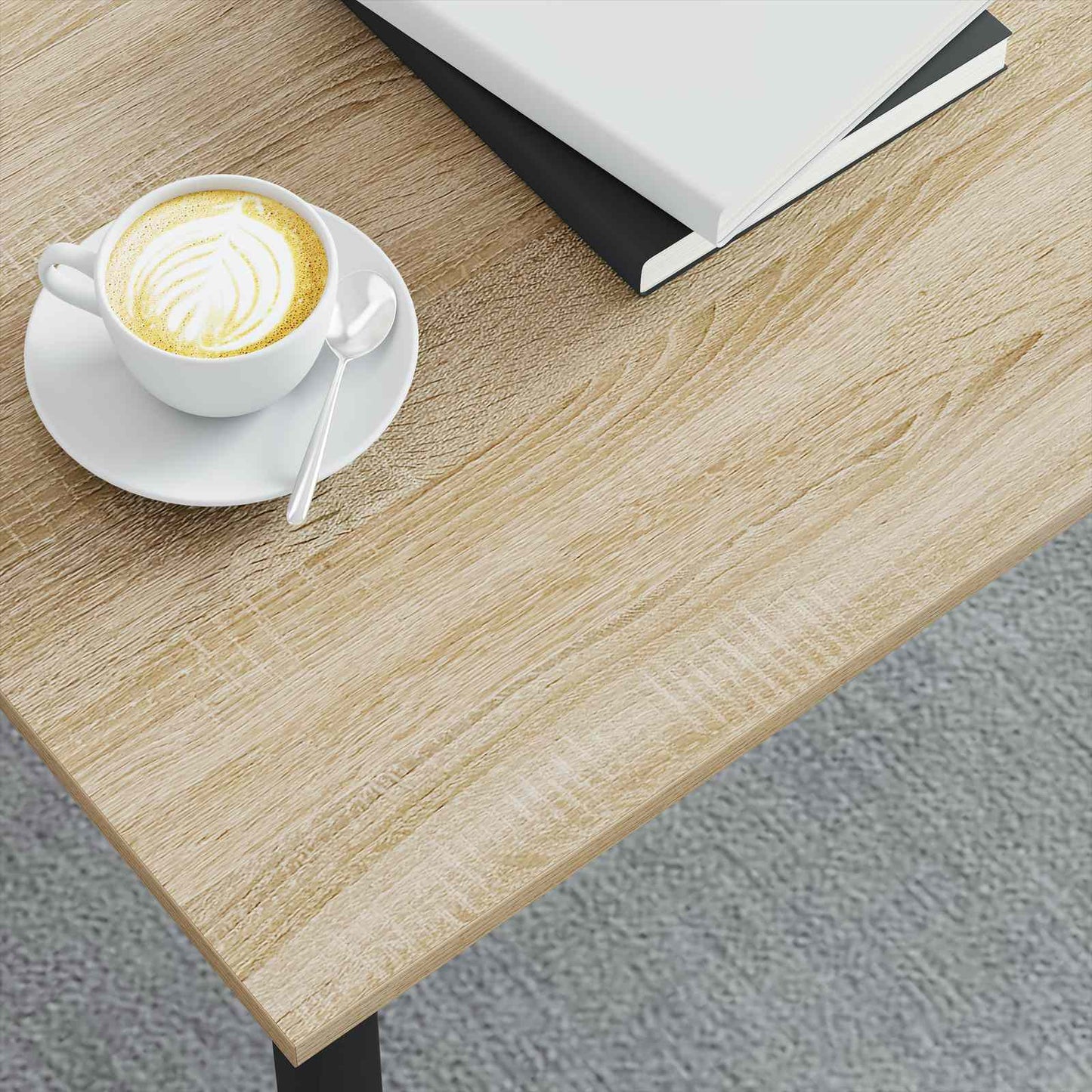 vidaXL Coffee Table Sonoma 100 x 100 x 45 cm Engineered Wood 4
