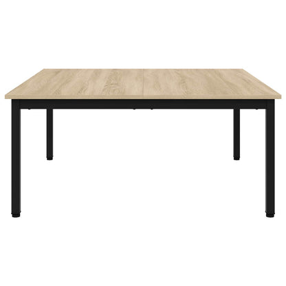 vidaXL Coffee Table Sonoma 100 x 100 x 45 cm Engineered Wood 5