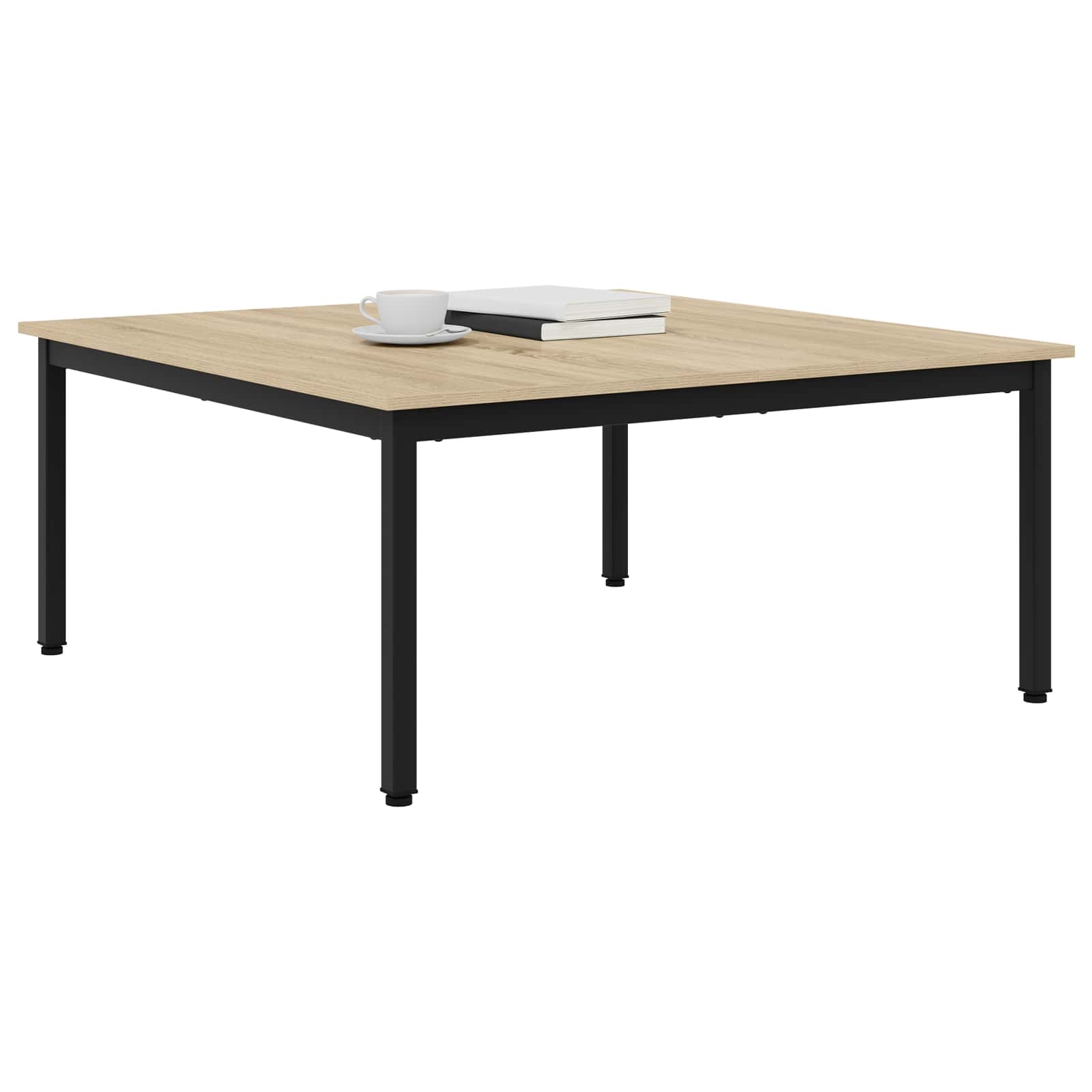 vidaXL Coffee Table Sonoma 100 x 100 x 45 cm Engineered Wood 3