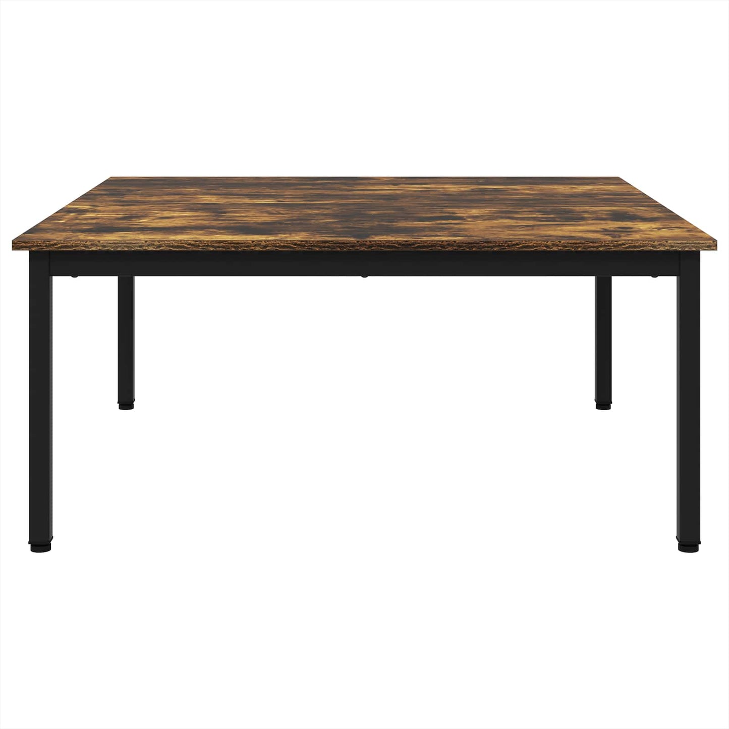 vidaXL Coffee Table Smoke Oak 100 x 100 x 45 cm Engineered Wood 6