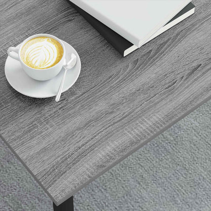 vidaXL Coffee Table Grey Sonoma 100 x 100 x 45 cm Engineered Wood 4