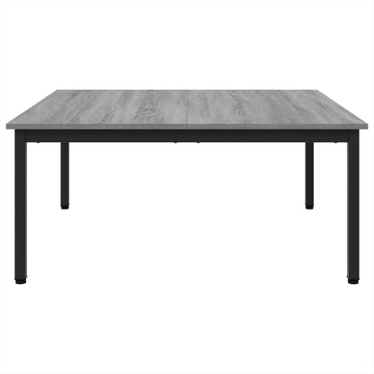 vidaXL Coffee Table Grey Sonoma 100 x 100 x 45 cm Engineered Wood 5