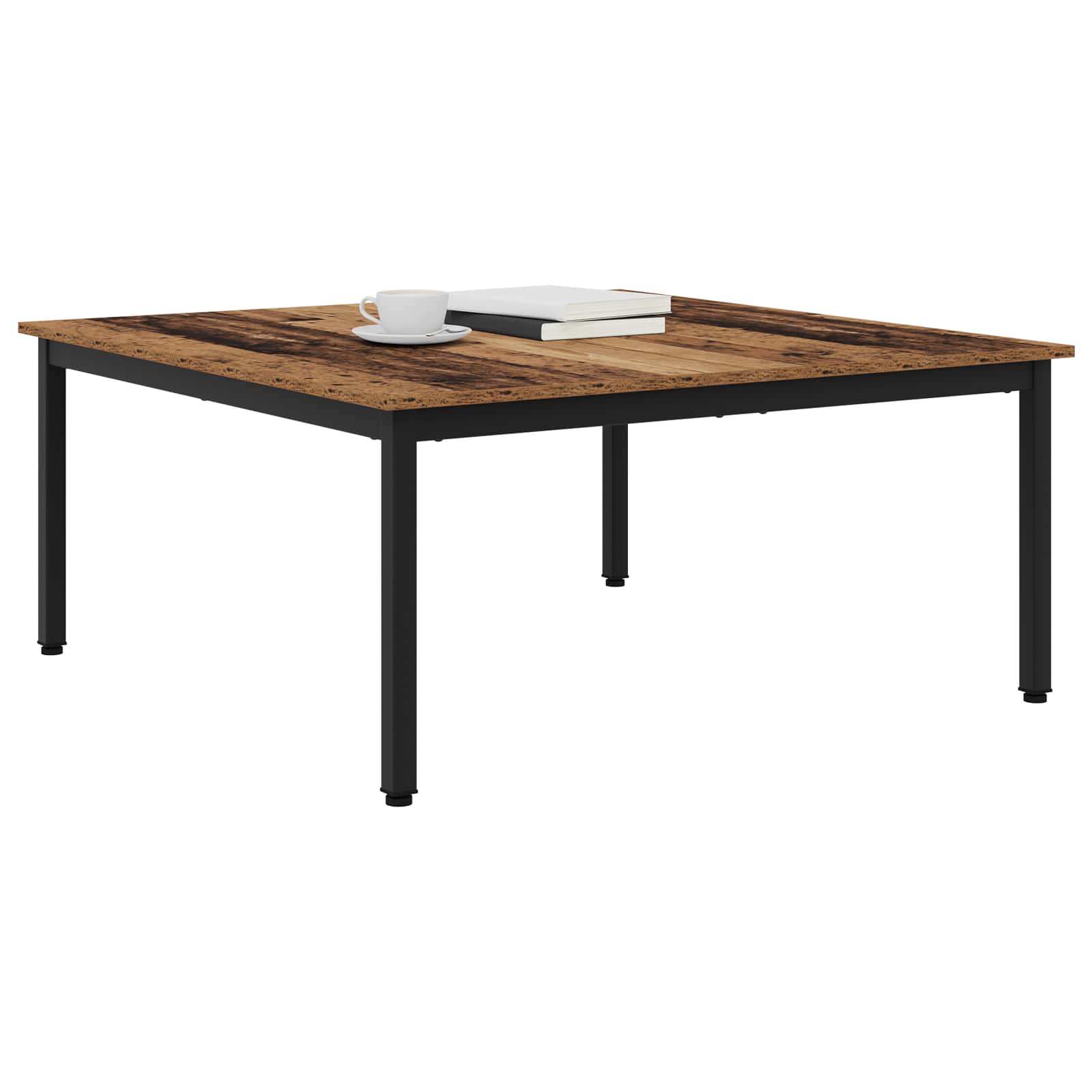 vidaXL Coffee Table Old Wood 100 x 100 x 45 cm Engineered Wood 3