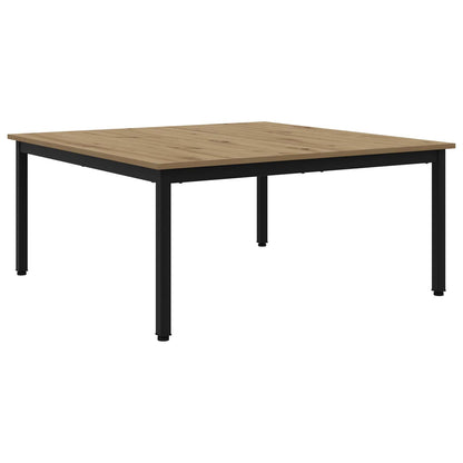 vidaXL Coffee Table Artisian Oak 100 x 100 x 45 cm Engineered Wood 2