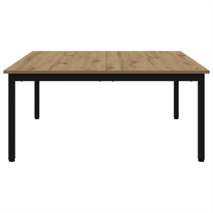 vidaXL Coffee Table Artisian Oak 100 x 100 x 45 cm Engineered Wood 5
