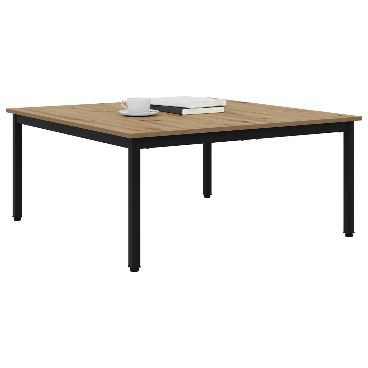 vidaXL Coffee Table Artisian Oak 100 x 100 x 45 cm Engineered Wood 3