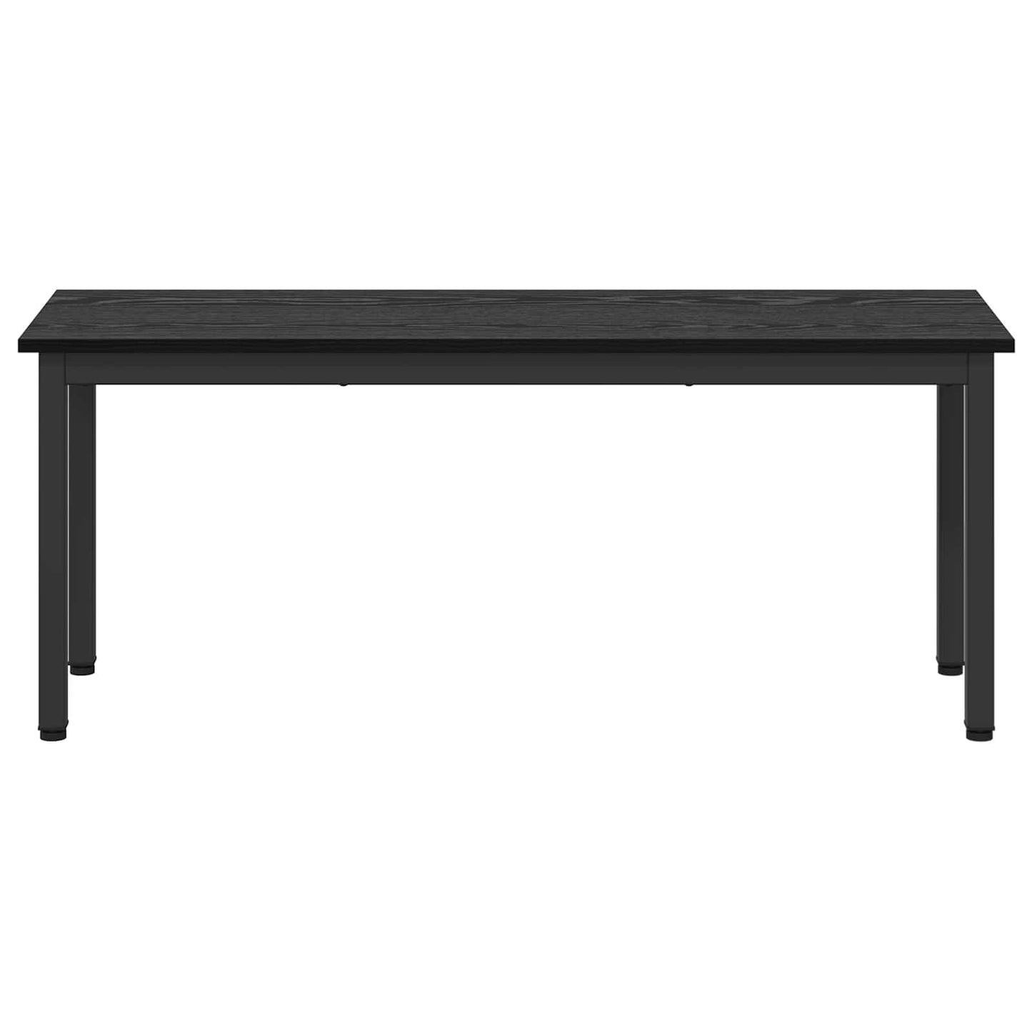 vidaXL Bench Black Oak 110 x 35 x 45 cm Engineered Wood 5