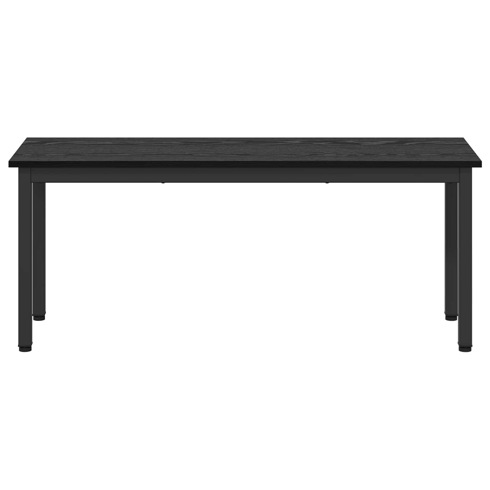 vidaXL Bench Black Oak 110 x 35 x 45 cm Engineered Wood 5