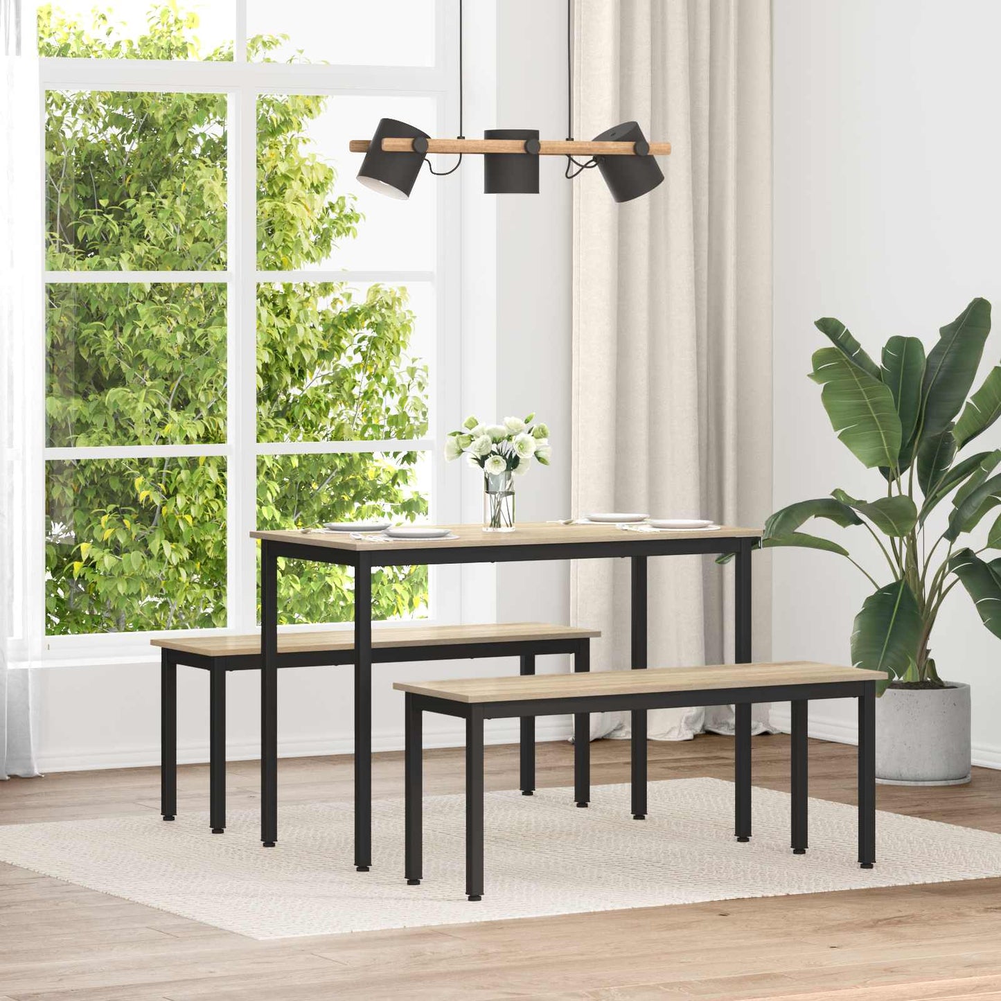 vidaXL Bench Sonoma 110 x 35 x 45 cm Engineered Wood 1