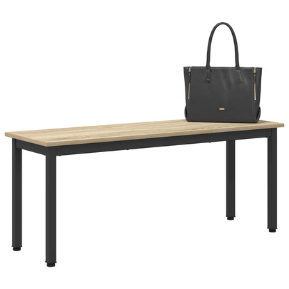vidaXL Bench Sonoma 110 x 35 x 45 cm Engineered Wood 3