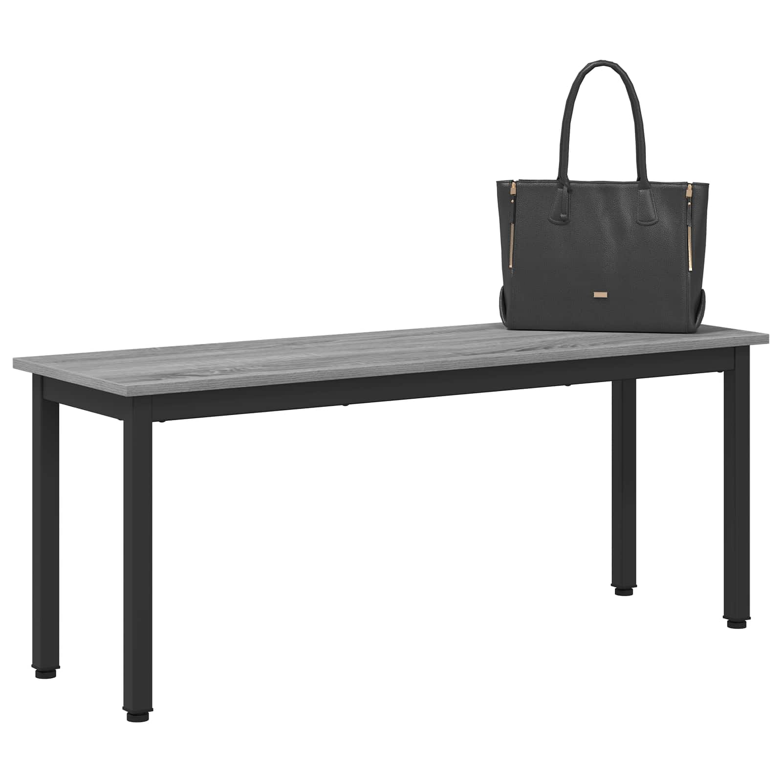 vidaXL Bench Grey Sonoma 110 x 35 x 45 cm Engineered Wood 3