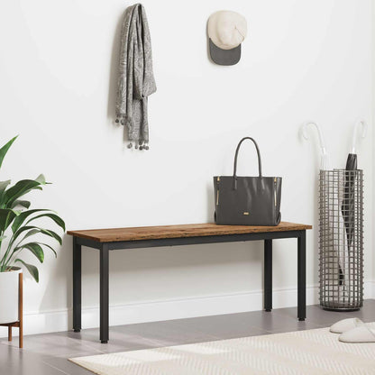 vidaXL Bench Old Wood 110 x 35 x 45 cm Engineered Wood 4