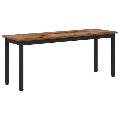 vidaXL Bench Old Wood 110 x 35 x 45 cm Engineered Wood 2