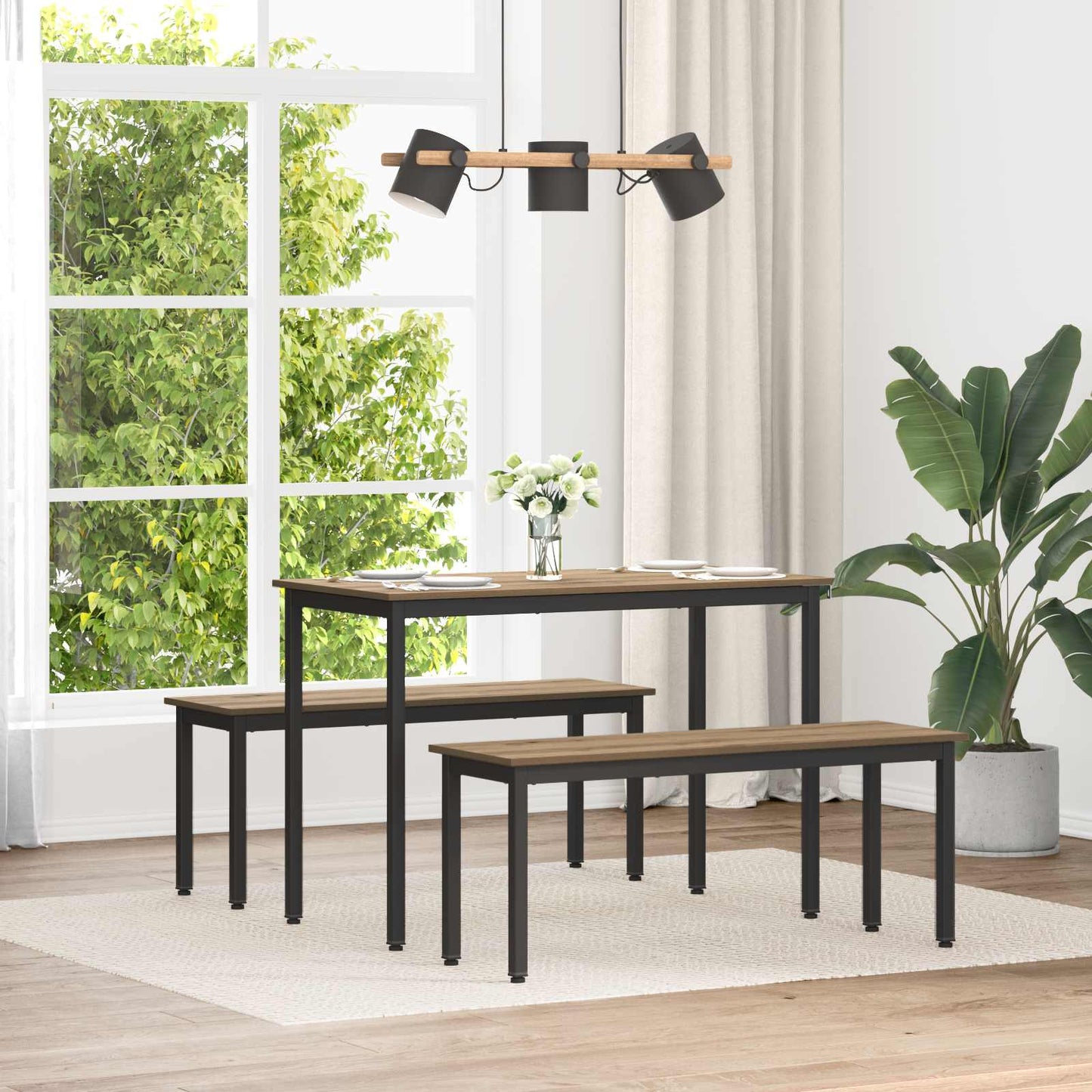vidaXL Bench Artisian Oak 110 x 35 x 45 cm Engineered Wood 1