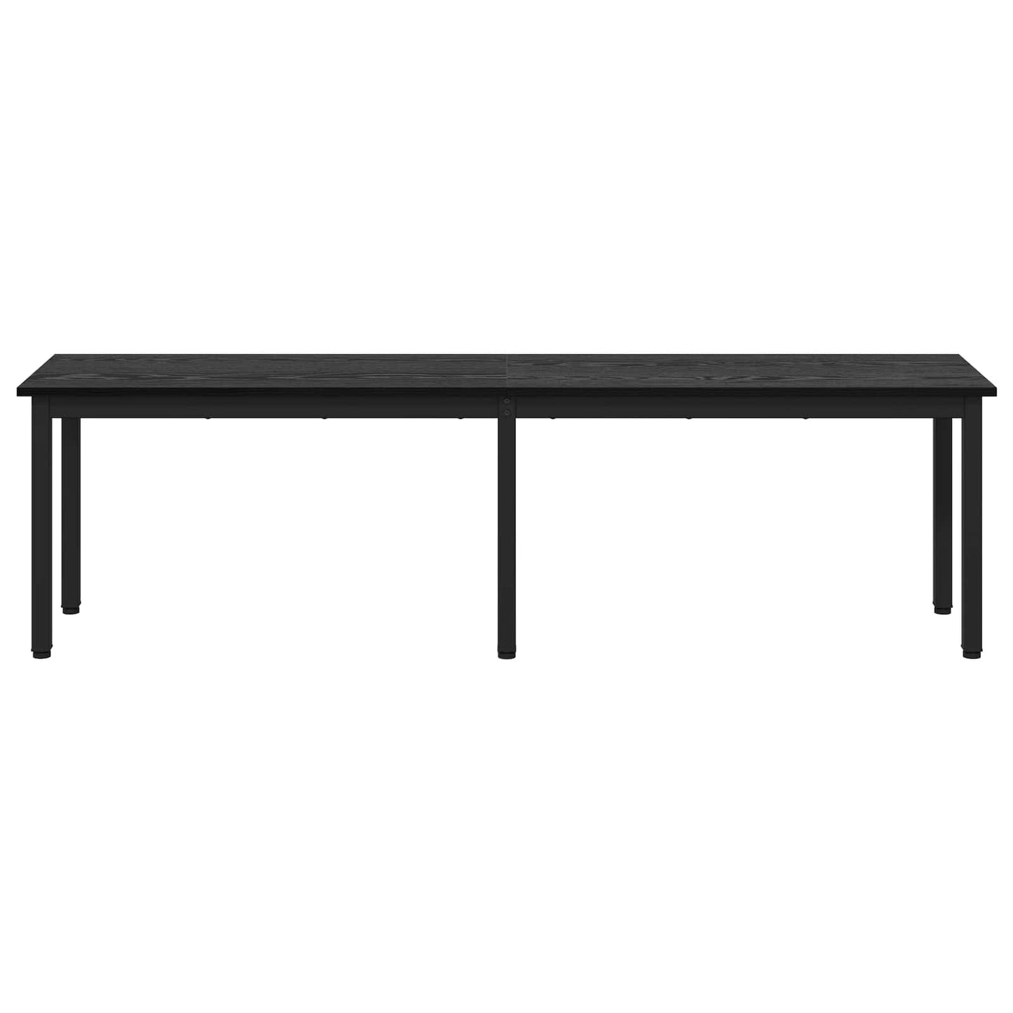 vidaXL Bench Black Oak 160 x 35 x 45 cm Engineered Wood 5
