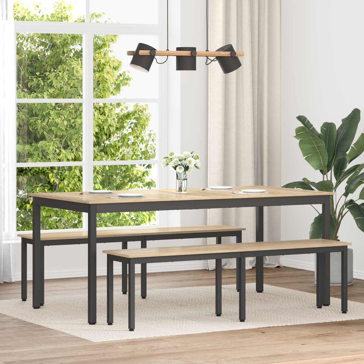vidaXL Bench Sonoma 160 x 35 x 45 cm Engineered Wood 1
