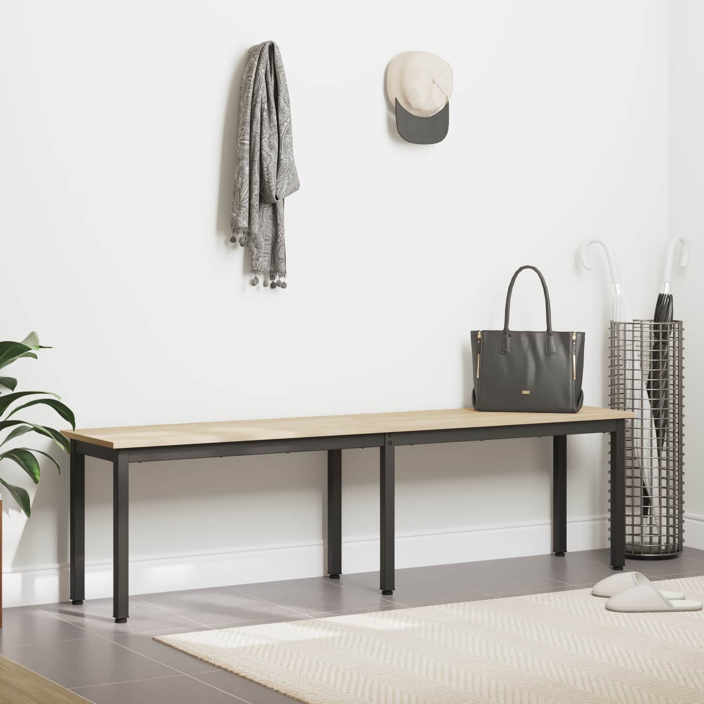 vidaXL Bench Sonoma 160 x 35 x 45 cm Engineered Wood 4