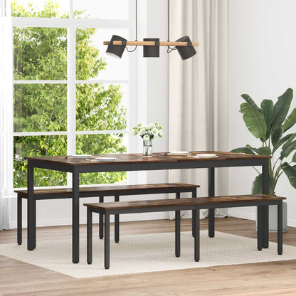 vidaXL Bench Smoke Oak 160 x 35 x 45 cm Engineered Wood 1