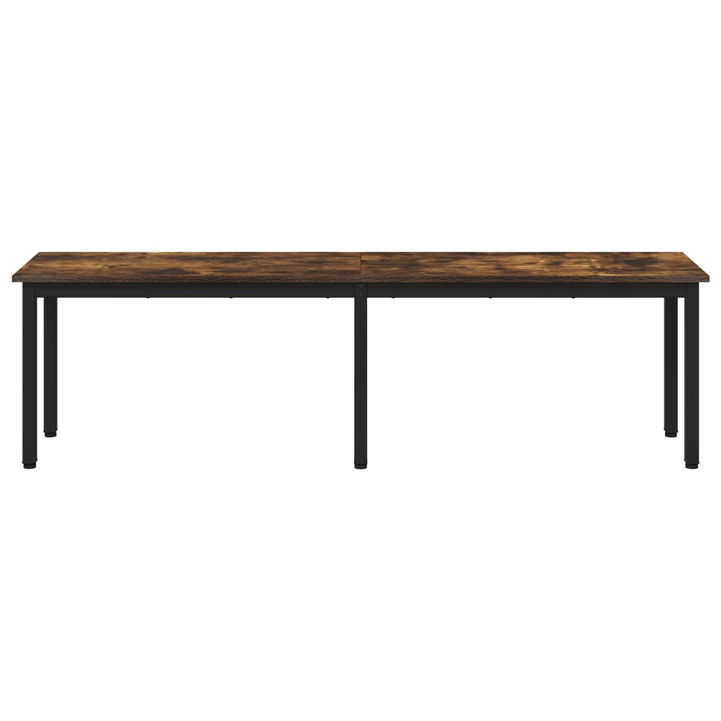 vidaXL Bench Smoke Oak 160 x 35 x 45 cm Engineered Wood 5
