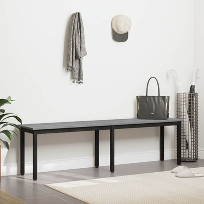 vidaXL Bench Grey Sonoma 160 x 35 x 45 cm Engineered Wood 4
