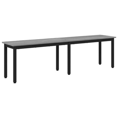 vidaXL Bench Grey Sonoma 160 x 35 x 45 cm Engineered Wood 2