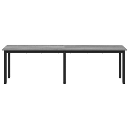 vidaXL Bench Grey Sonoma 160 x 35 x 45 cm Engineered Wood 5