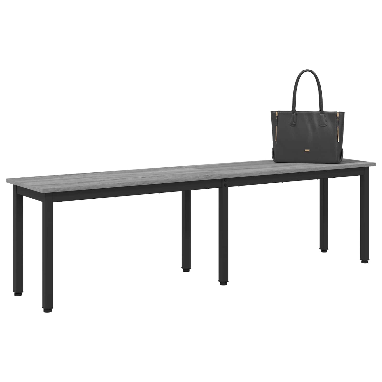 vidaXL Bench Grey Sonoma 160 x 35 x 45 cm Engineered Wood 3