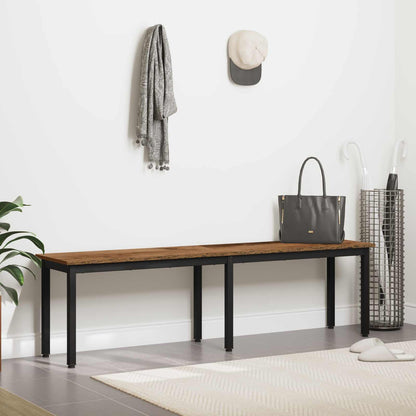 vidaXL Bench Old Wood 160 x 35 x 45 cm Engineered Wood 4