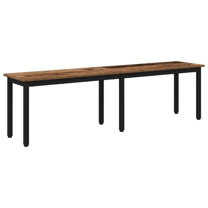 vidaXL Bench Old Wood 160 x 35 x 45 cm Engineered Wood 2