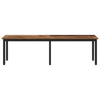 vidaXL Bench Old Wood 160 x 35 x 45 cm Engineered Wood 5