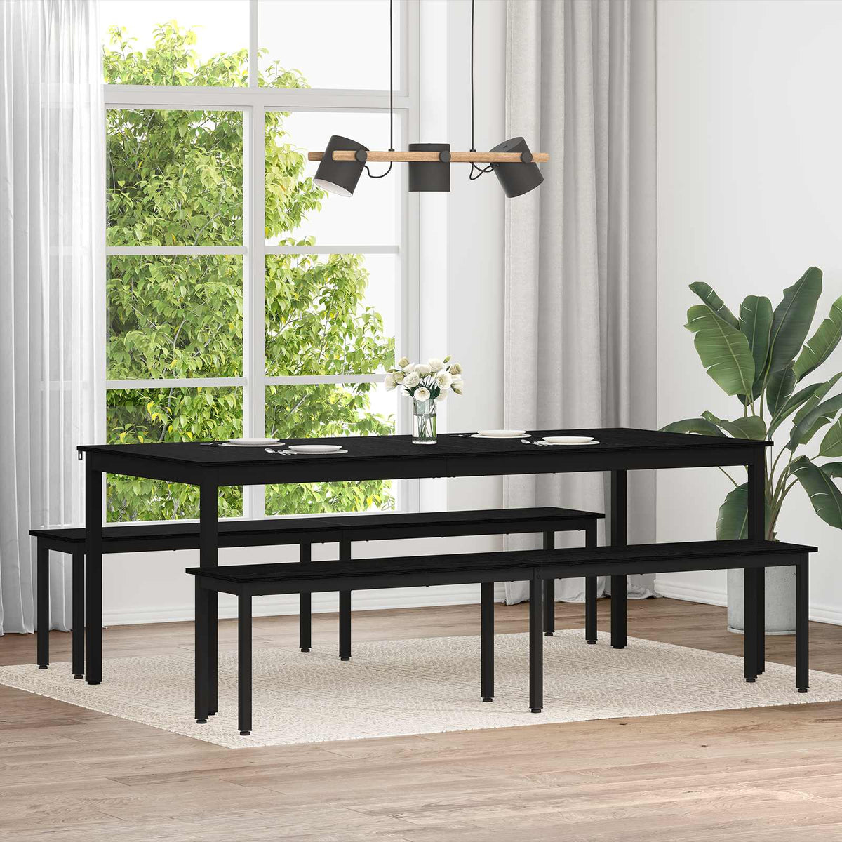 vidaXL Bench Engineered Wood 200 x 35 x 45 cm