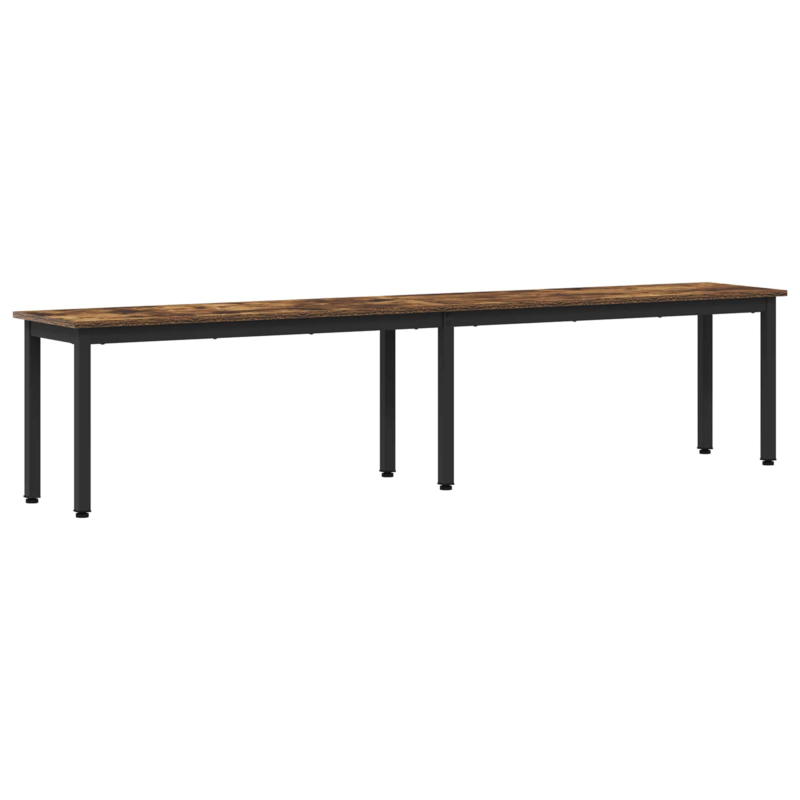 vidaXL Bench Smoke Oak 200 x 35 x 45 cm Engineered Wood 2