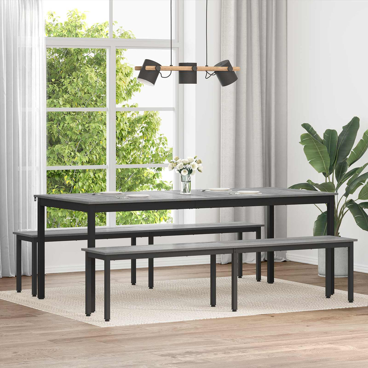 vidaXL Bench Engineered Wood 200 x 35 x 45 cm