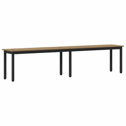 vidaXL Bench Artisian Oak 200 x 35 x 45 cm Engineered Wood 2