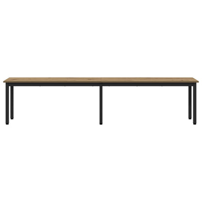vidaXL Bench Artisian Oak 200 x 35 x 45 cm Engineered Wood 5