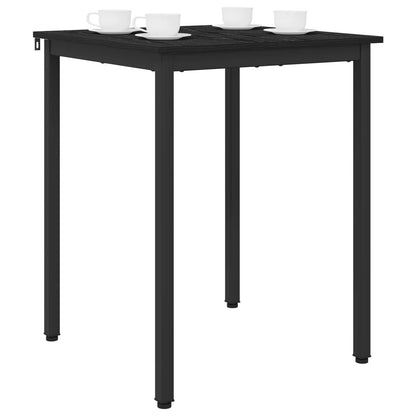 vidaXL Dining Tables 60 x 60 x 75 cm Engineered Wood Black Oak Square 3