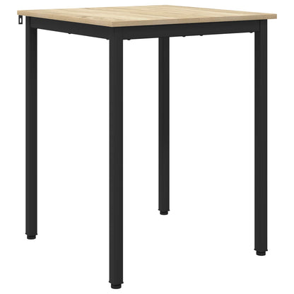 vidaXL Dining Tables 60 x 60 x 75 cm Engineered Wood Sonoma Oak Square 2