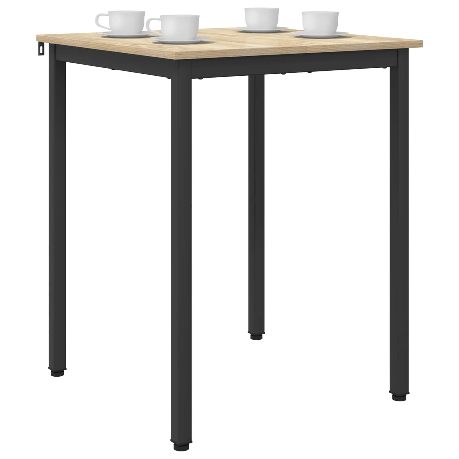 vidaXL Dining Tables 60 x 60 x 75 cm Engineered Wood Sonoma Oak Square 3